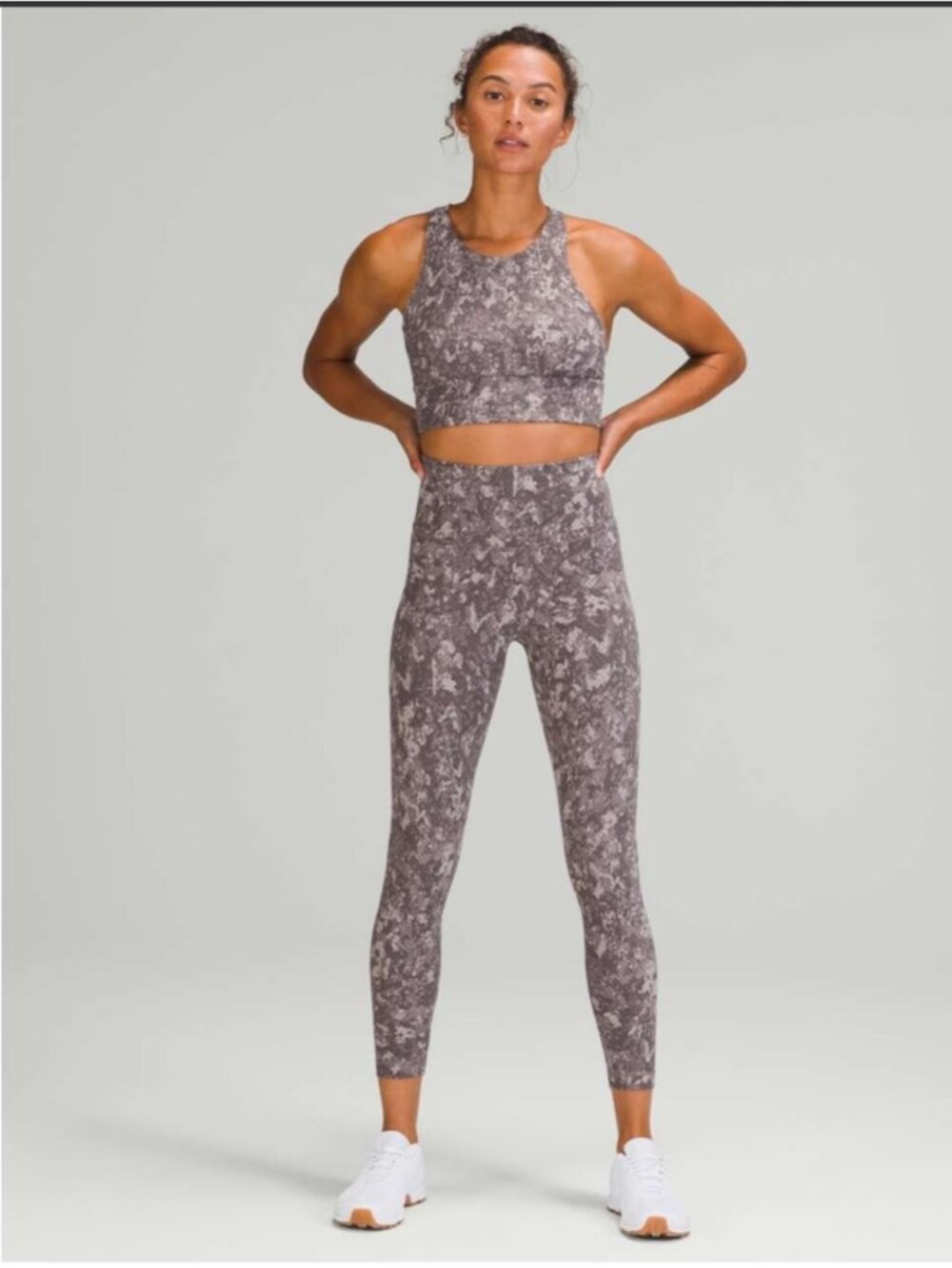 Lululemon Wunder Train High-Rise Tight 25 Woman 20 Hideaway Camo Lunar Rock Mult